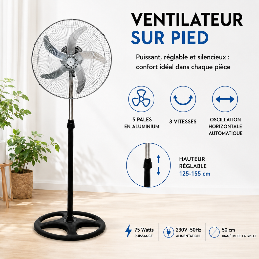 Soufleo™ - Ventilateur sur pied